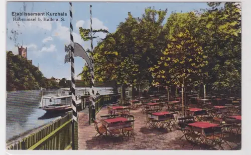 903755  Ak Etablissement Kurzhals. Rabeninsrl b. Halle a. S. 1915
