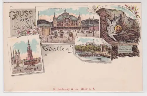 81789 Mehrbild Ak Gruss aus Halle a. S. um 1930