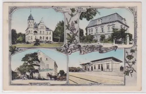 910129 Mehrbild Ak Gruß aus Neudorf am Rennwege Renner´s Gasthof usw. 1909