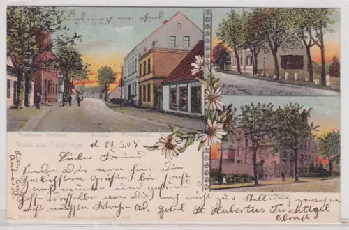 910537 Mehrbild Ak Gruß aus Tirschtiegel Trzciel Kommissariat usw. 1905