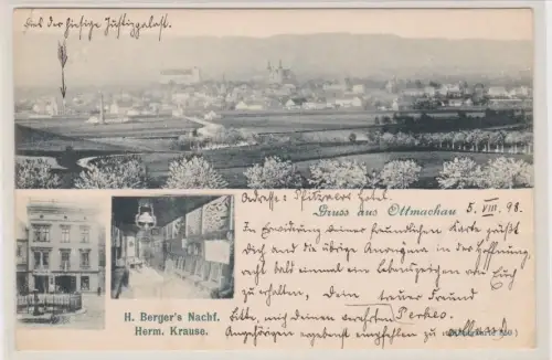 910074 Mehrbild Ak Gruß aus Ottmachau Otmuchów Gasthaus Krause 1898