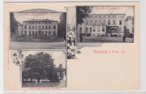 910508 Mehrbild Ak Redewisch bei Klütz in M. Herrenhaus, Gutshof um 1900