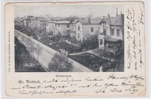07907 Ak Gr. Flottbek Zeisestrasse Villen Hamburg 1905