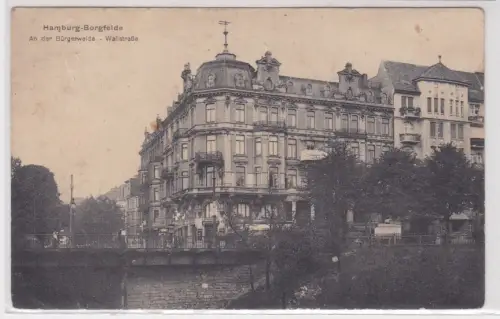17040 Ak Hamburg-Borgfelde An der Bürgerweide - Wallstraße um 1930