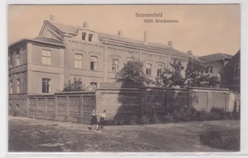 58731 Ak Sommerfeld Lubsko Städt. Krankenhaus um 1930