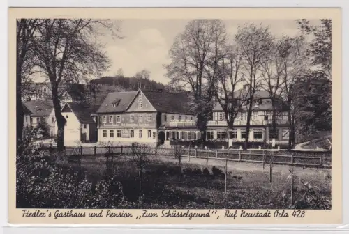 99795 Ak Neustadt Orla Fiedler´s Gasthaus "Zum Schlüsselgrund" 1938