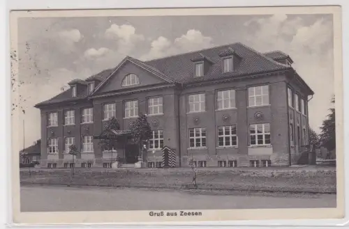 52212 Ak Gruß aus Zeesen Landmaschinenführerschule 1937