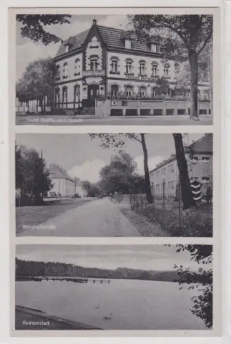 14566 Mehrbild Ak Rehagen Kreis Teltow Hotel-Restaurant Noack um 1930