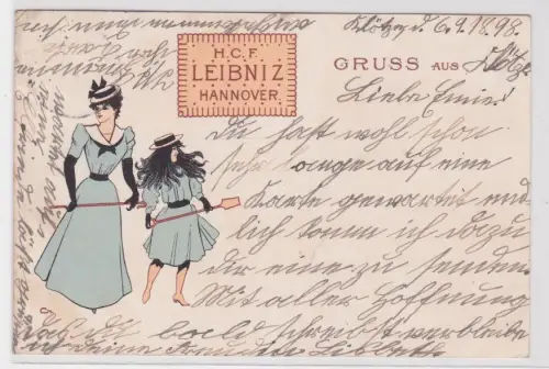 21622 Reklame Ak Leibniz Keks Hannover 1898