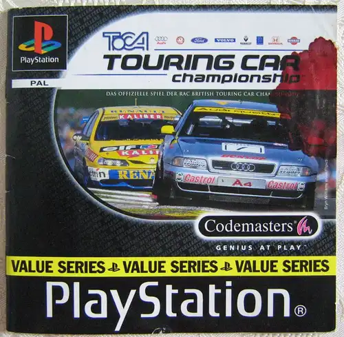 Spielanleitung Touring Car Championship Playstation Booklet