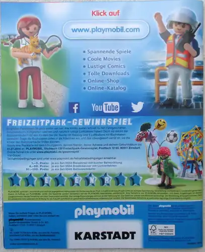 Playmobil Katalog 2014 * Flyer Funpark 40 Jahre