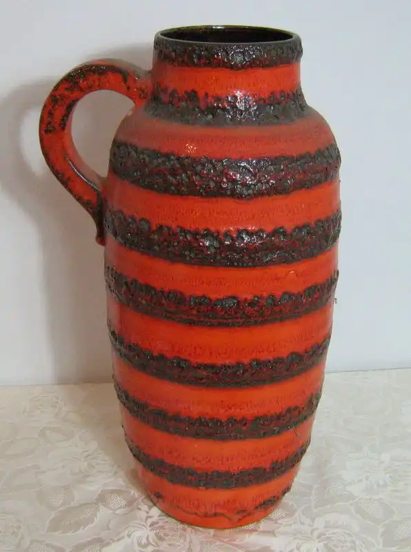 Scheurich Vintage Boden Vase Keramik Krug Erbstck Riesig  0