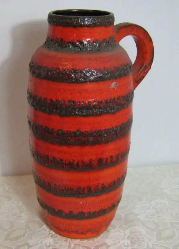 Scheurich Vintage Boden Vase Keramik Krug Erbstück Riesig  1