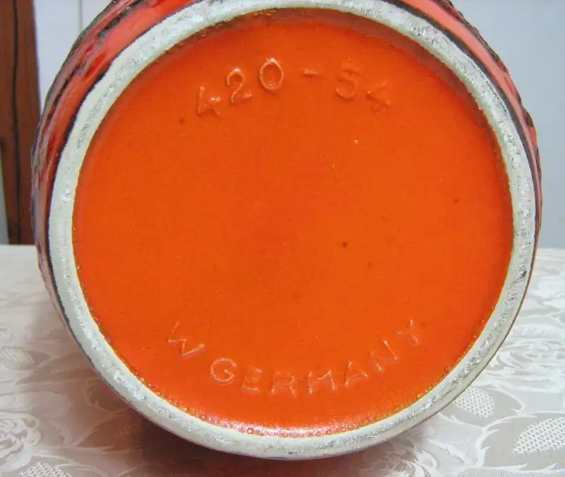 Scheurich Vintage Boden Vase Keramik Krug Erbstück Riesig  3