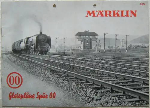 MÄRKLIN 763 Gleispläne Gleisplan Heft Spur 00 1949 True Vintage