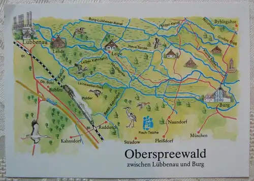 AK Oberspreewald Ungelaufen Lübbenau Burg