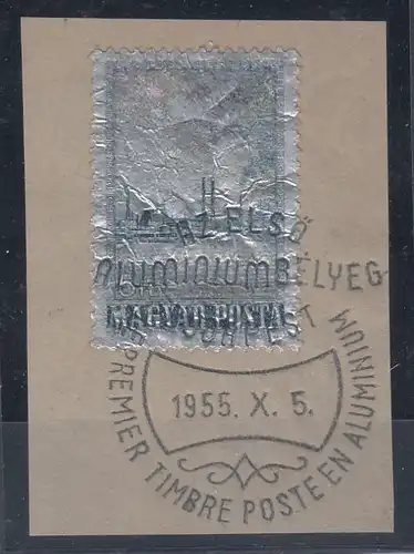 Ungarn 1955  MiNo. 1449 Briefstück mit SSt 1.Tag (22.-)