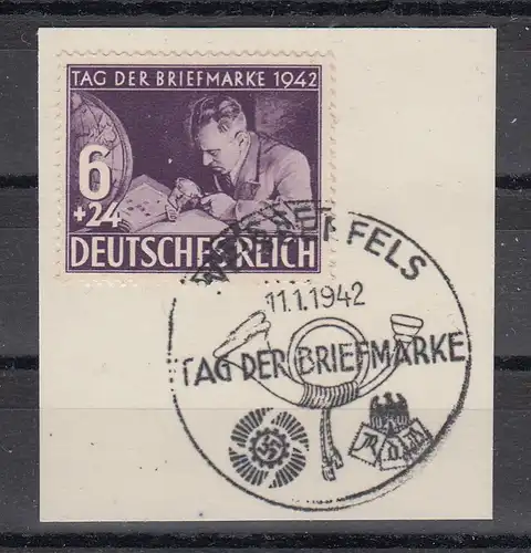 Dt.Reich MiNo. 811 Briefstück mit SSt Weissenfels vom 1.Tag