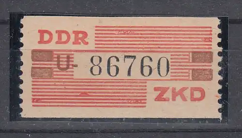 DDR Dienst ZKD MiNo. VIII ** Kennbuchstabe U (70.-)