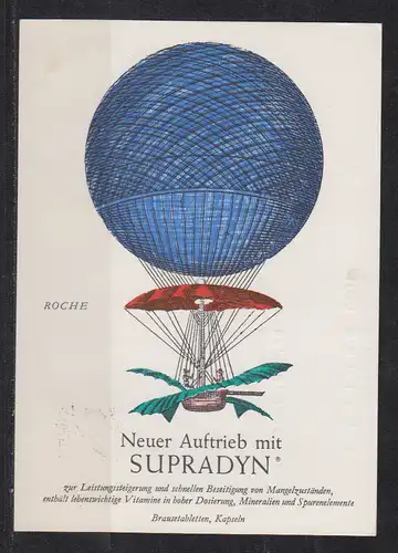 Bund MiNo. 447 auf Ballonpostkarte Wahlwies 1964 