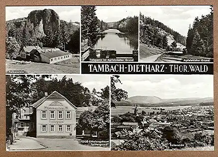 Alte Ansichtskarte/AK/Postkarte: Tambach-Dietharz / Thür. Wald (Multibild-Karte)