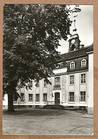 Alte Ansichtskarte/AK/Postkarte: Reinhardtsgrimma, Schloß: jetzt landwirtschaftliche Schule