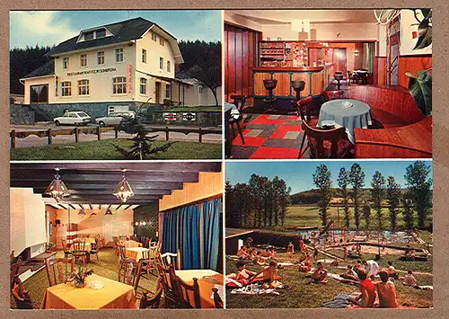 Alte Ansichtskarte/AK/Postkarte: „Hotel-Restaurant Wisonbrona, Inh. L. Henkes-Struck, 4783 Wiesenbach (St. Vith)