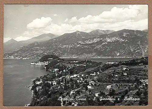 Alte Ansichtskarte/AK/Postkarte: Lago di Como - S. Giovanni e Bellagio