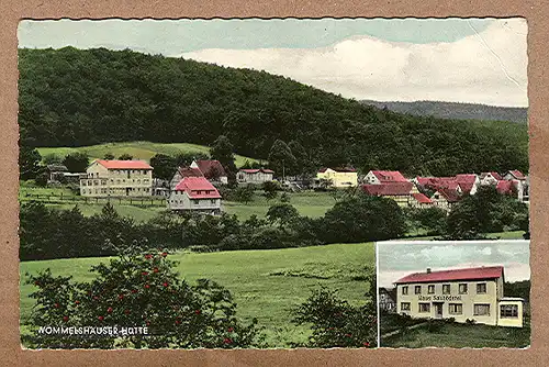 Alte Ansichtskarte/AK/Postkarte: Wommelshäuser-Hütte, Haus Salzbödetal, Bes. Müller & Schreull, Hartenrod