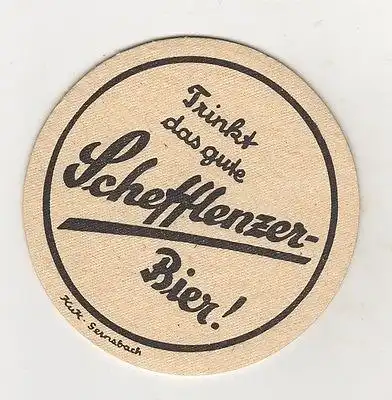 C-8 /Alter Bierdeckel Brauerei Letzguss Unterschefflenz RS Impressum