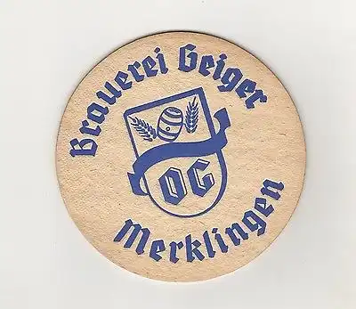Z-2/ BD Brauerei Geiger Weil der Stadt Merklingen + 1963