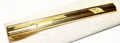 333 Gold Krawatten Nadel in Gold Krawattenspange  Gelbgold mit Zirkonia