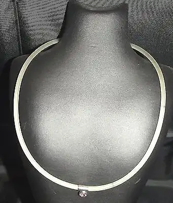 B-1 / Design Halskette Pink Topas aus Juwelier Nachlass Goldschmiedearbeit