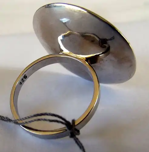 Design 925 Silber Ring Goldschmiedearbeit Unikat aus Juweliernachlass Ungetragen