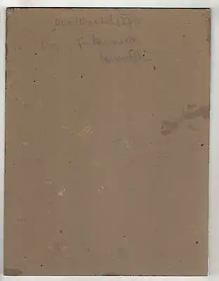 F. Absmeier München Gemälde Portrait Der Wurzelsepp Öl auf Pappe