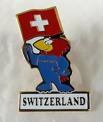 Orig.Pin Fussball WM Frankreich 1998 - Teilnehmer Flagge Switzerland - Schweiz
