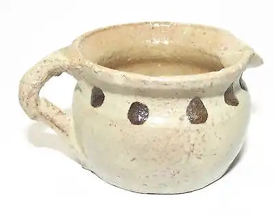 Antike Bäuerliche Keramik für die Puppenstube Milchtopf