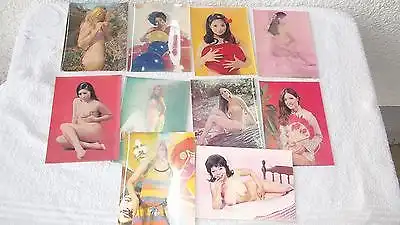 10 x Erotik Akt Postkarten Nackte Frauen Nude Erotische Fotos Wackelbild 70er J.
