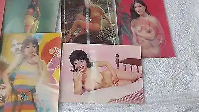 10 x Erotik Akt Postkarten Nackte Frauen Nude Erotische Fotos Wackelbild 70er J.