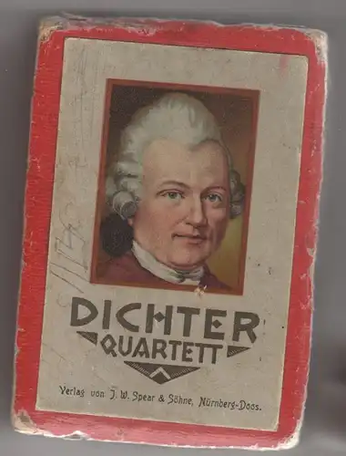 Antikes Quartett Deutsche Dichter - Quartettspiel -  Spear Nürnberg