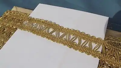Wunderschöne Goldborte Gold Bodüre Trachten Mittelalter hochwertige Qualität