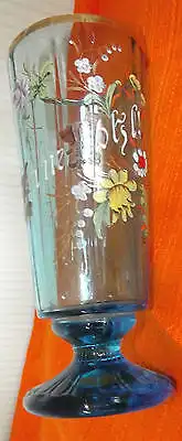 Andenken Weizenbier Glas Zum Wohle Email Malerei