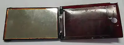Silver troy Mirror Bakelite Bakelit Taschenspiegel für Soldaten 2 WK US-Army