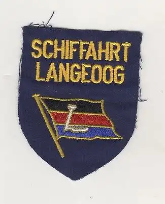 Uniform Aufnäher Patches Schifffahrt Langeoog