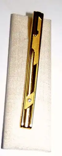 333 Gold Krawattennadel in Gold Krawattenspange  Gelbgold  Zirkonia ungetragen
