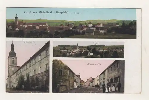 AK Oberpfalz Michelfeld Ortsteil  Auerbach - Kloster - Strassenpartie - Feldpost