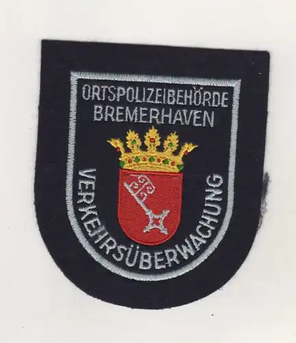 Behörden Aufnäher Patch Ortspolizeibehörde Bremerhaven Verkehrsüberwachung  /1