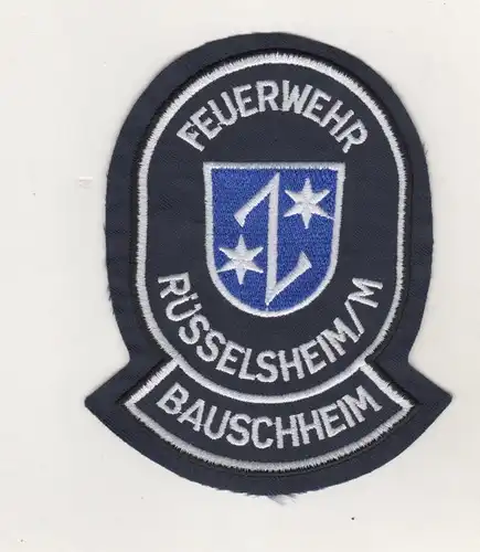 Uniform Aufnäher Patches Feuerwehr Rüsselsheim / M Bauschheim