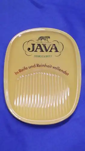 Zahlteller Java Feinschnitt Tabak Reklame 50er Jahre Keramik
