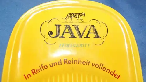 Zahlteller Java Feinschnitt Tabak Reklame 50er Jahre Keramik